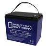 Mighty Max Battery 12V 75AH GEL Battery Replacement for Wayne WSS30VN ML75-12GEL365